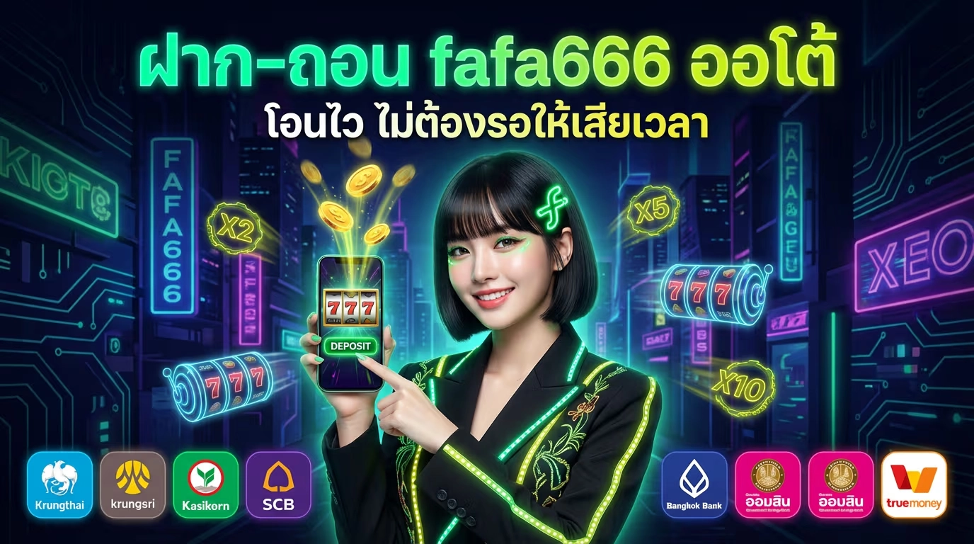 ฝาก-ถอน fafa666 ออโต้ โอนไว ไม่ต้องรอให้เสียเวลา